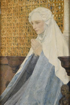 Jeune femme en prière