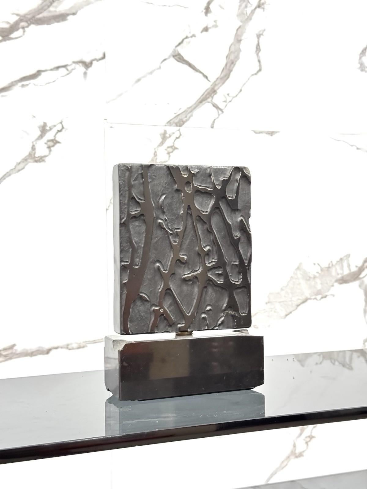 Italian Edgardo Abbozzo Scultura Anni 70 Marmo Art Design in vendita