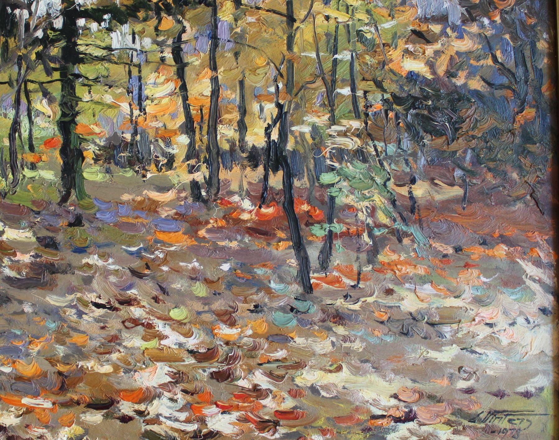 Día de otoño  Óleo/cartón, 50x70 cm - Painting de Edgars Vinters