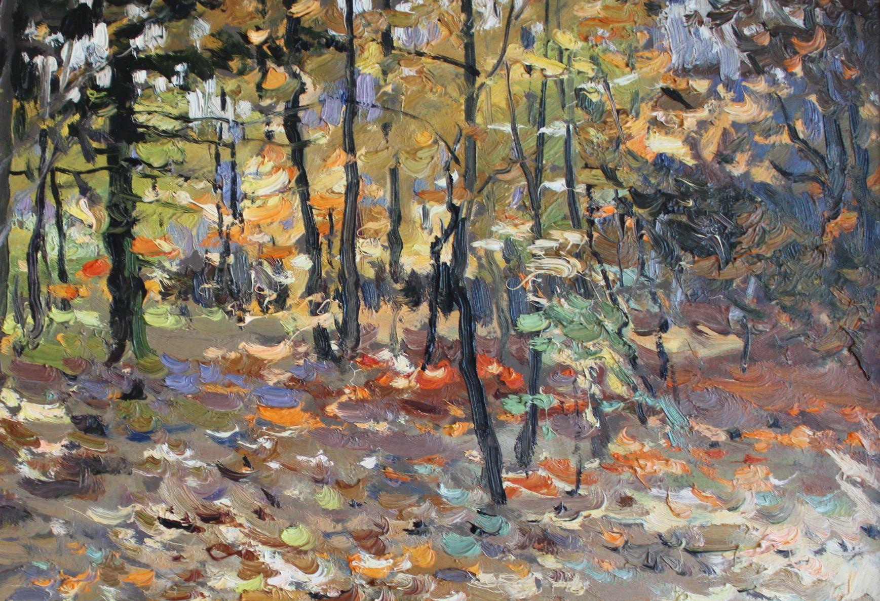 Día de otoño, cartón/óleo, 50x70 cm