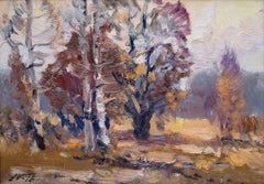 Autumn Landscape. 1976. Oil on cardboard, 22x31 cm