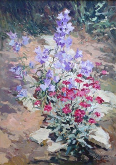 Bellflowers. 1979, oil on cardboard, 96x69 cm