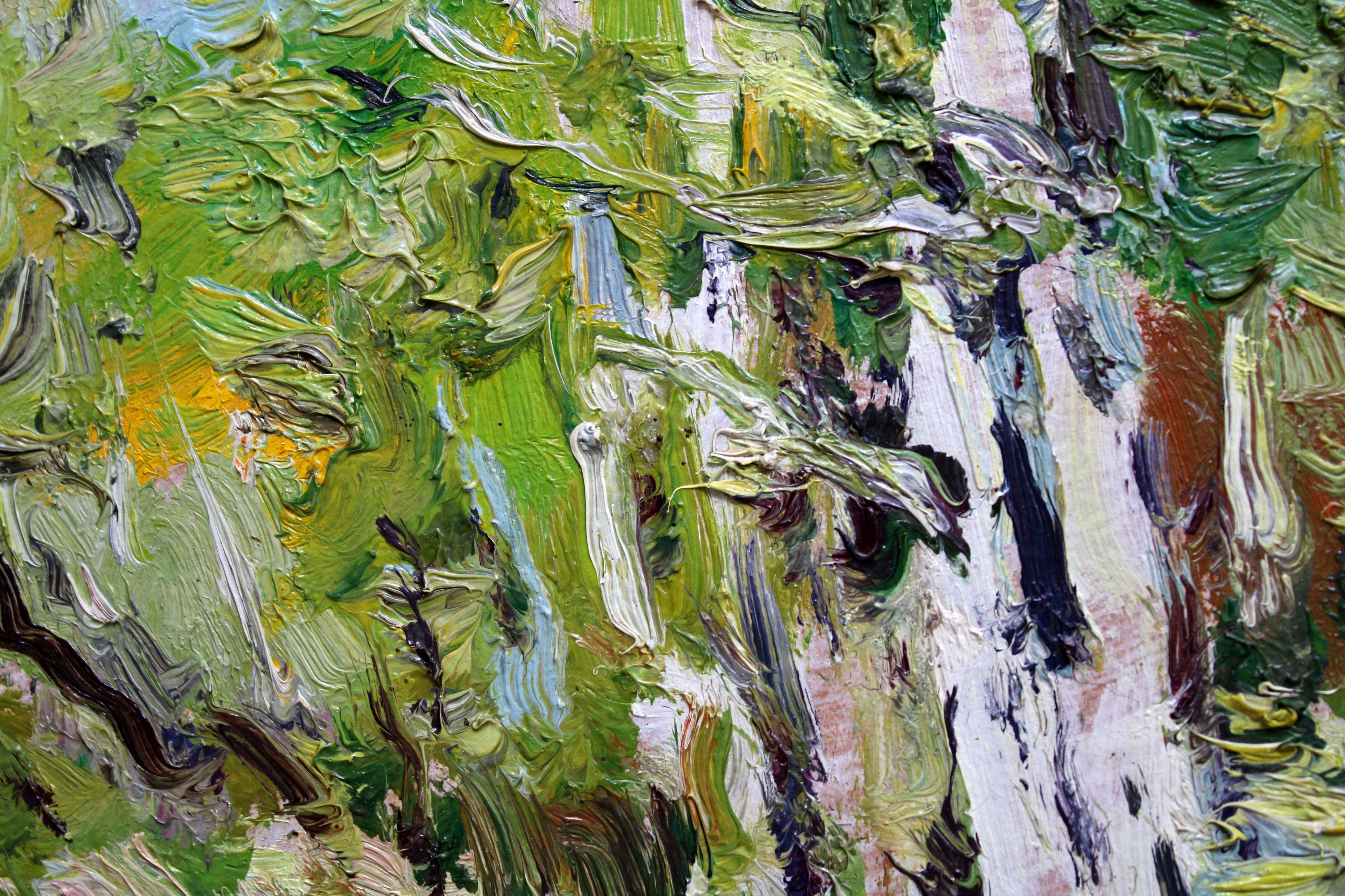 Betulle in primavera. 1987, olio su cartone, 24x32 cm

Edgar Vinters (1919-2014)

Edgar Vinters lavora con le tecniche dell'olio, dell'acquerello e del monotipo. An He dipinge paesaggi in diverse stagioni e fiori. Nel 1970 i paesaggi urbani occupano
