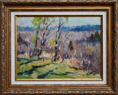 Stato d'animo da inizio autunno. Cartone, olio, 24x32 cm