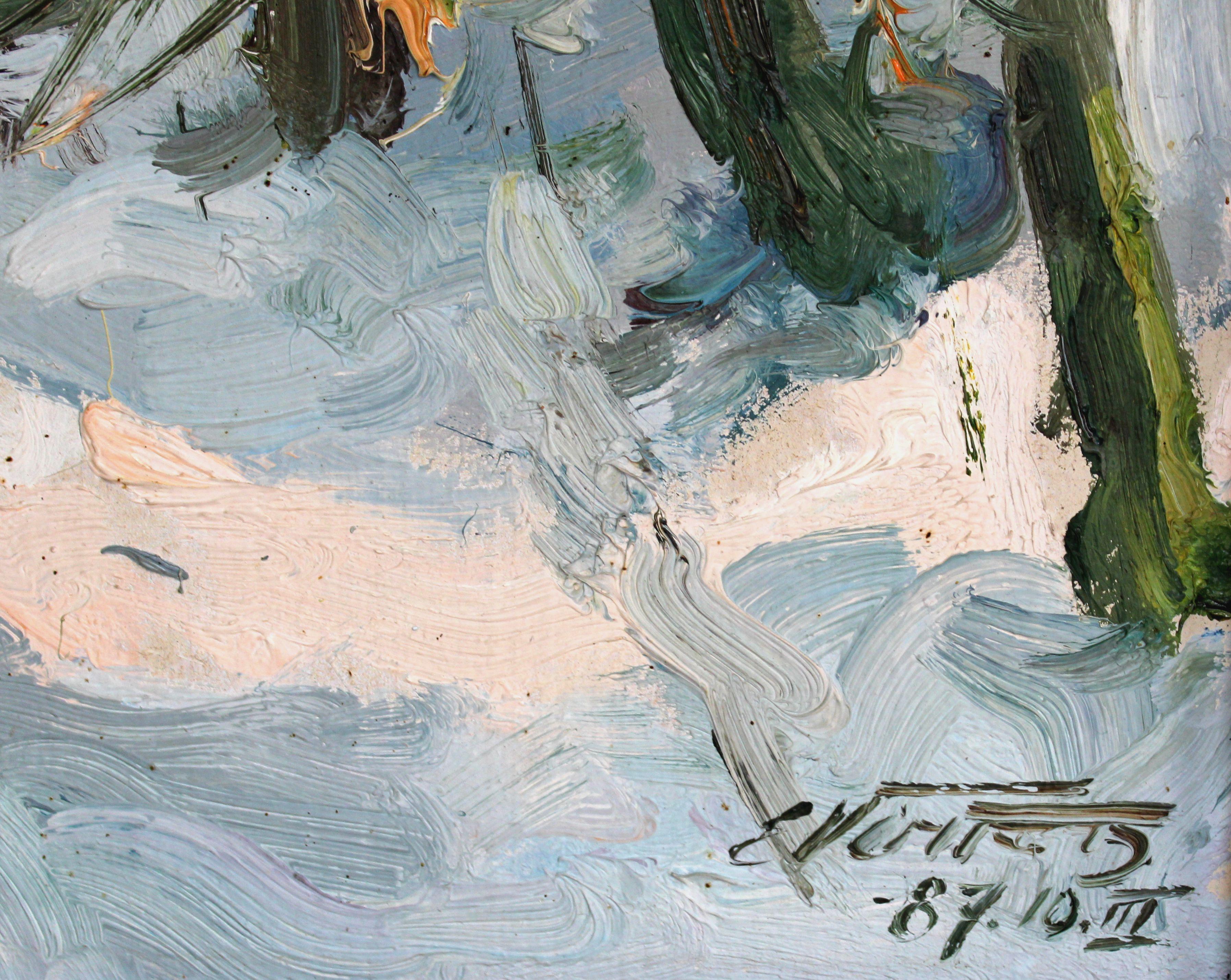 Sole di inizio primavera. 1987. olio su cartone, 40x50 cm 8