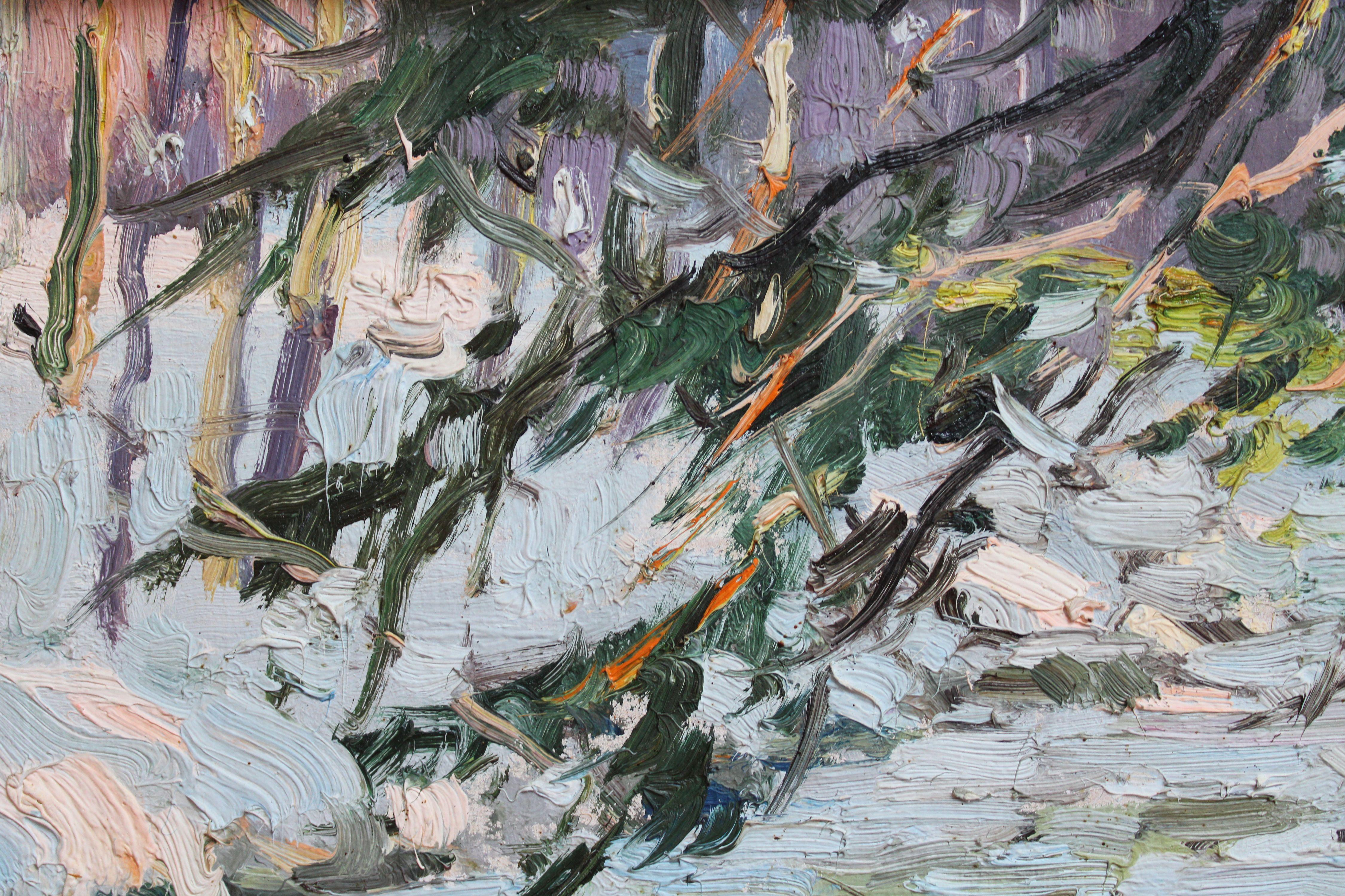 Sole di inizio primavera. 1987. olio su cartone, 40x50 cm 1