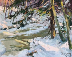 Sole di inizio primavera. 1987. olio su cartone, 40x50 cm