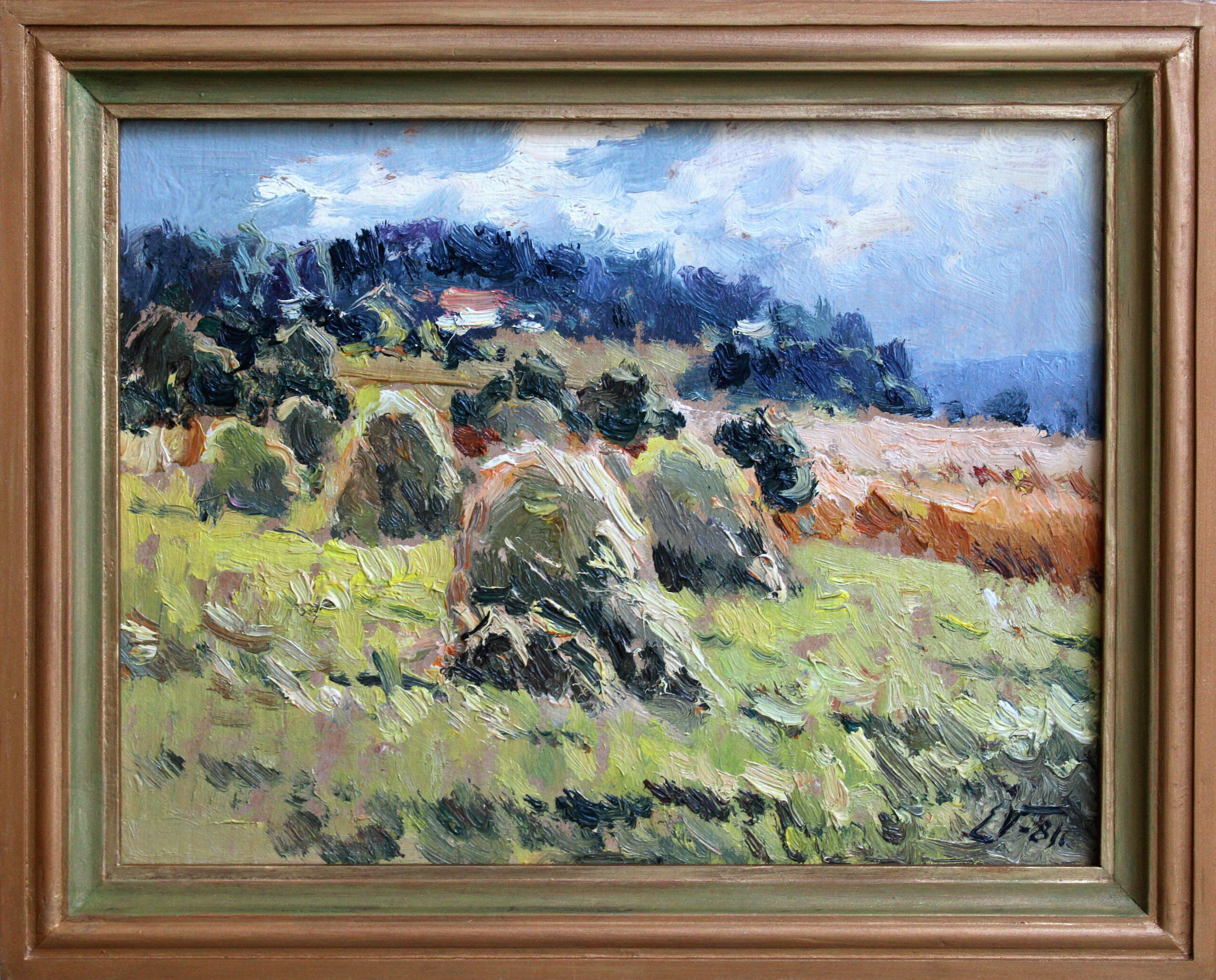Pajares. 1981. Óleo sobre cartón, 22x30 cm - Art de Edgars Vinters