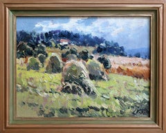 Hay stacks. 1981. Oil on cardboard, 22x30 cm
