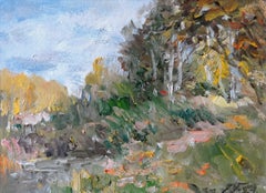 Landscape. 2007. Oil on cardboard, 22x30,5 cm