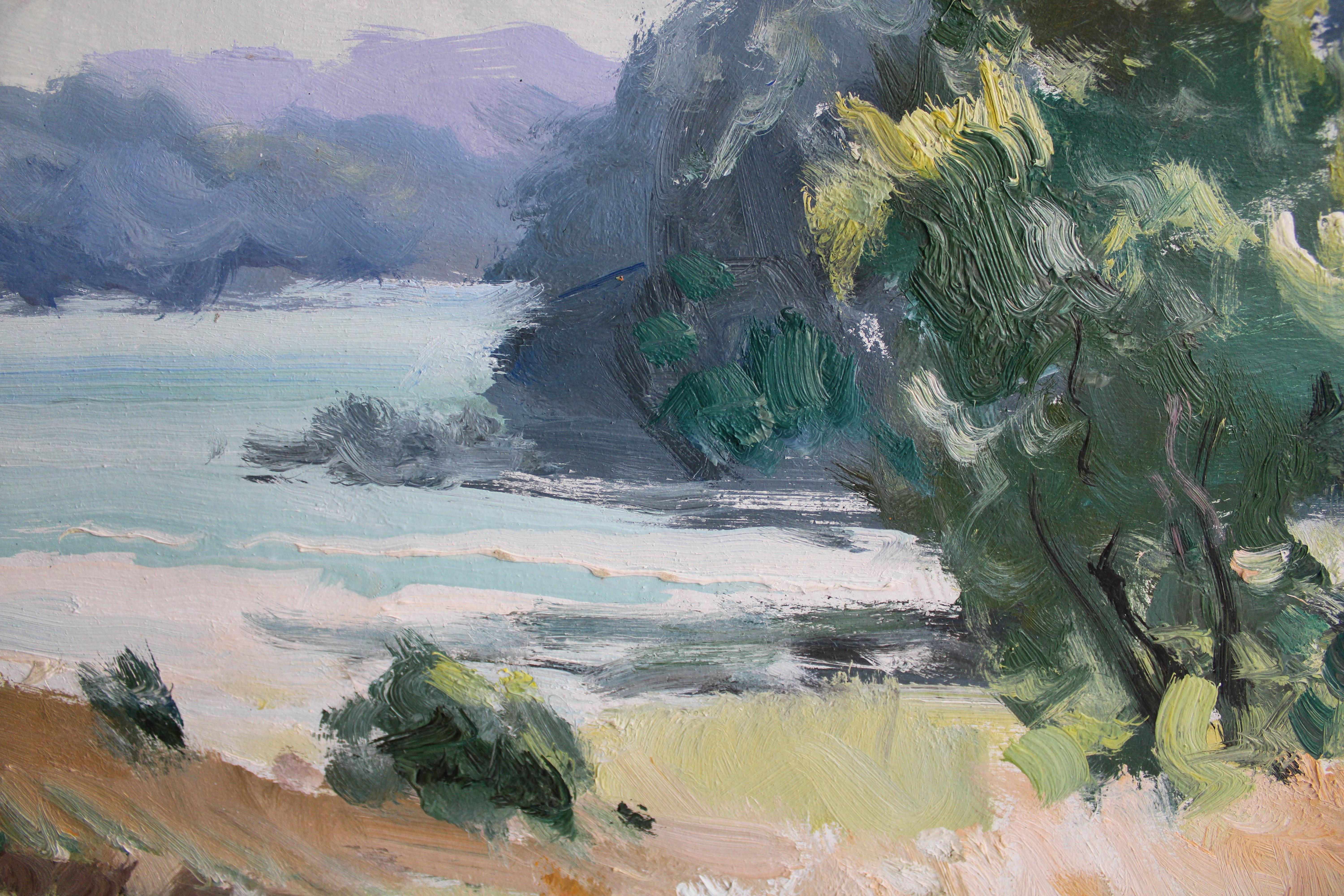 Campo de centeno. 2000. Cartón, óleo, 69x91 cm en venta 7