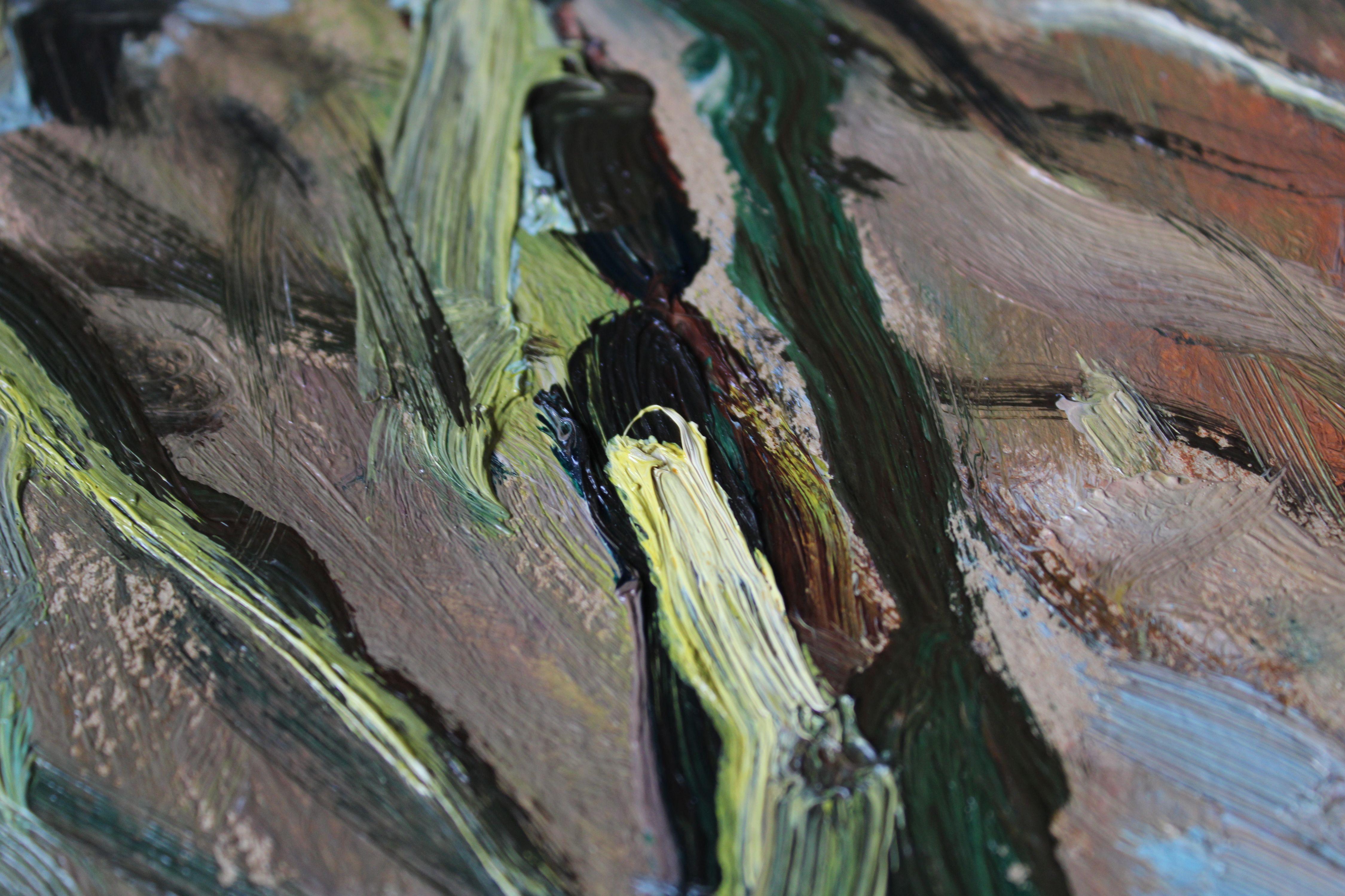 Primavera. 1991. Cartón, óleo, 94,5x70 cm en venta 8