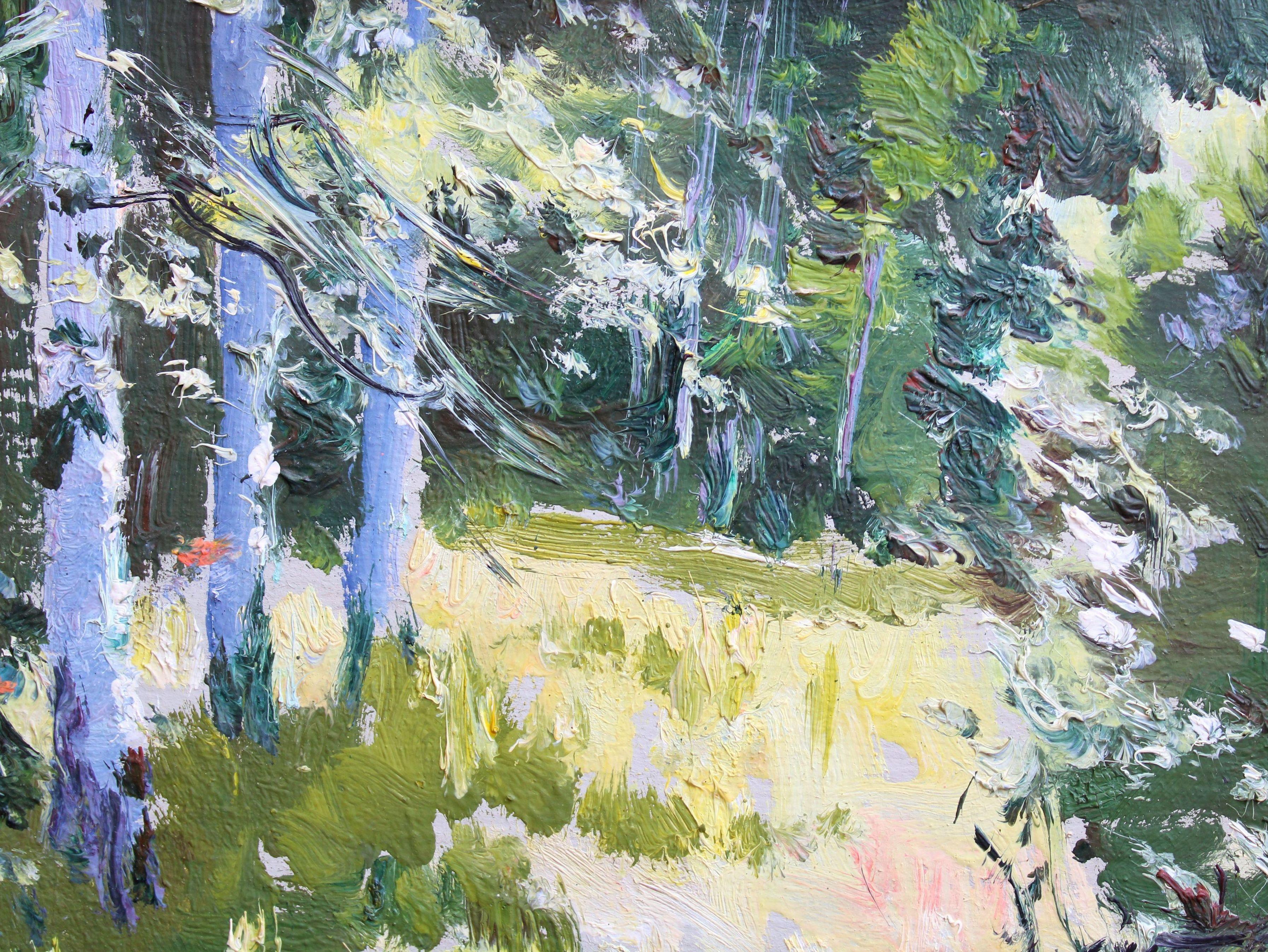 Prato soleggiato. 1985, cartone, olio, 21,5x33 cm 2