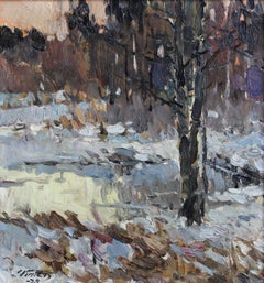 Winter. 1978, huile sur carton, 48x45 cm