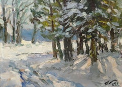 Winter sun. 1988. Oil on canvas, 23x31 cm