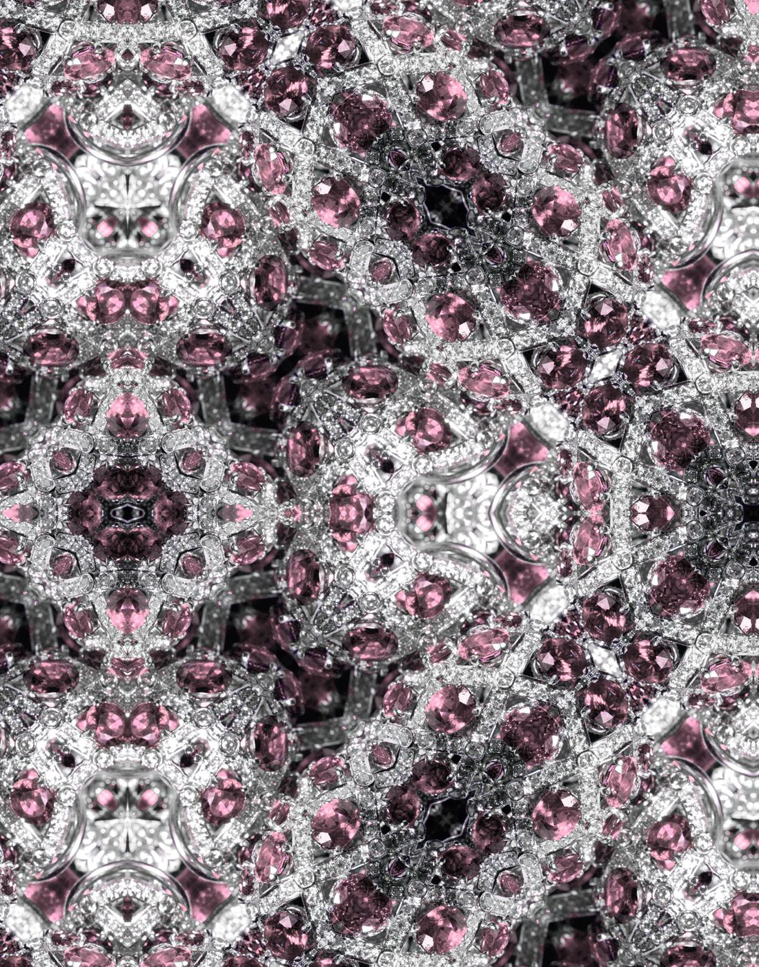 EDGE Collections Diamond Pattern Series Ruby For Sale 1