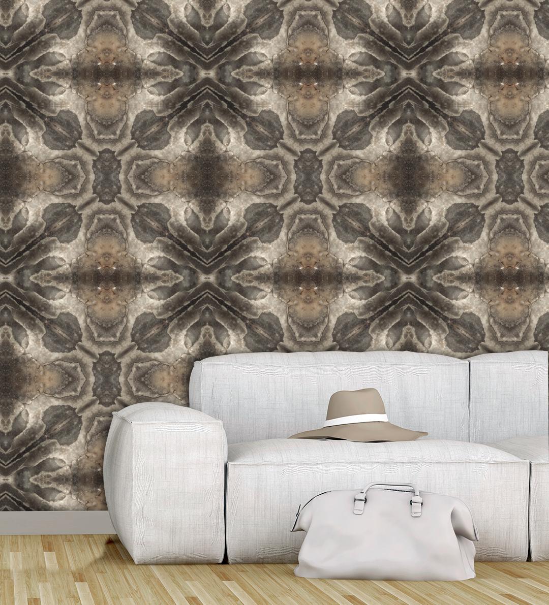 Humble Clam from our Collection no 5,  inspired by seashells, reflects the tranquility, natural beauty, and calmness of the seashore. The layers of neutral tones create a depth and texture evoking the different shades and patterns found in