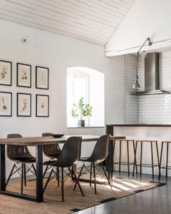 Tappeto 'Edge' nero in iuta dal design scandinavo