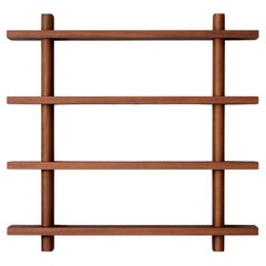 Edge Shelf in Walnut Veneer With Satin Clear Coat by Veermakers