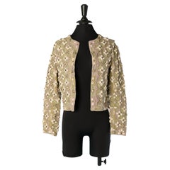 Edge to edge boléro jacket with beadwork Mimi Liberté by MICHEL KLEIN