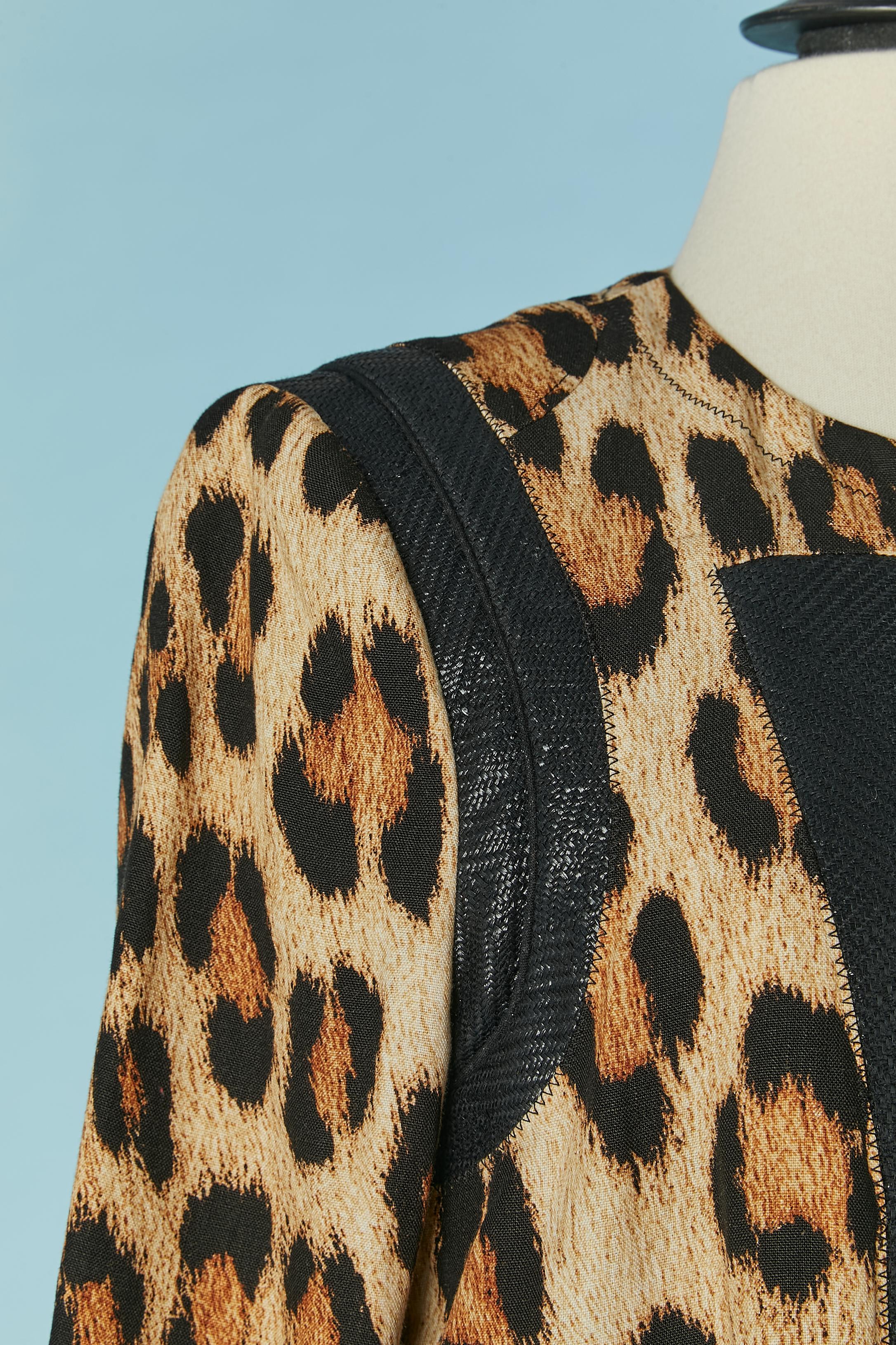 Veste imprimée en lin Roberto Cavalli Pour femmes en vente