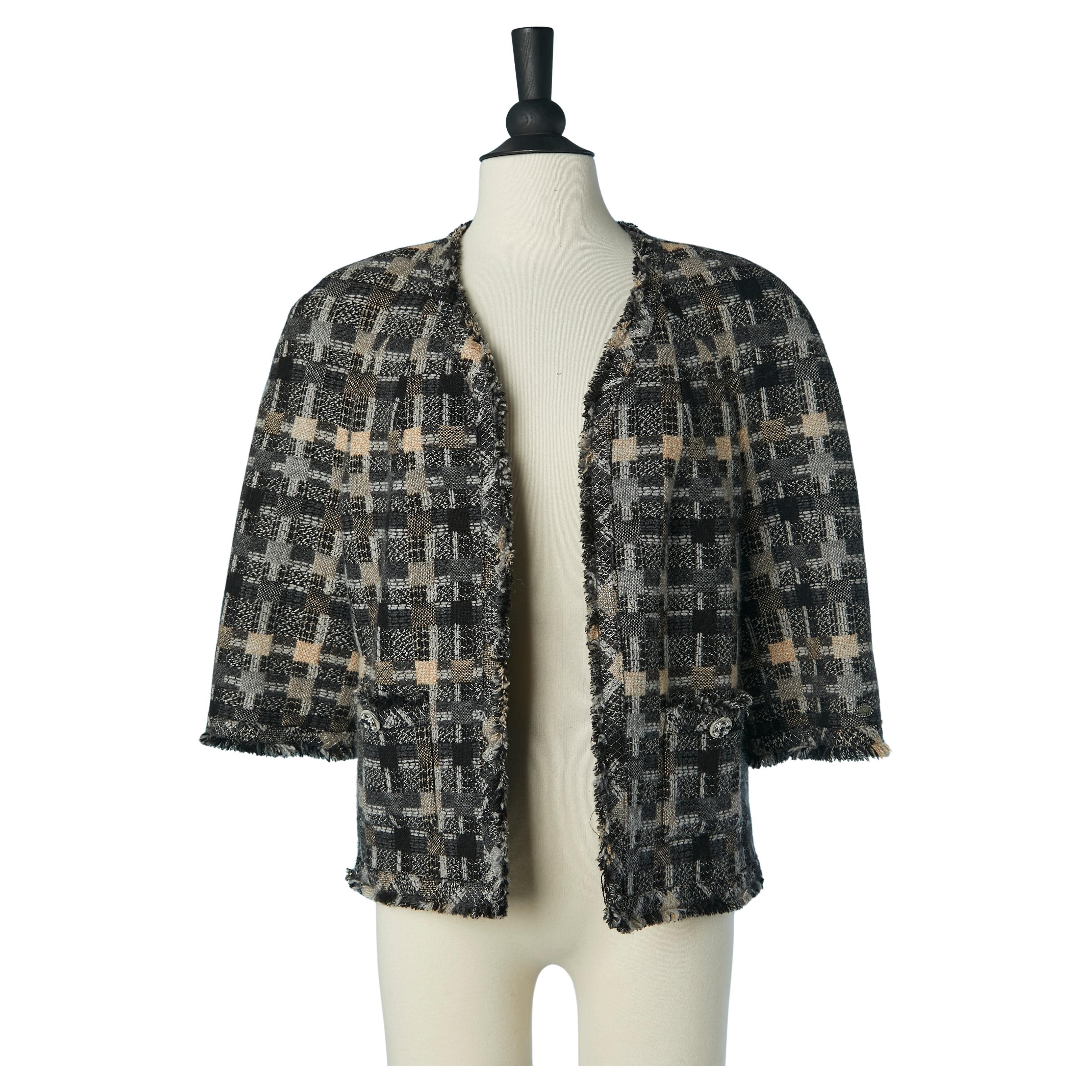Edge to edge Tweed jacket CHANEL For Sale