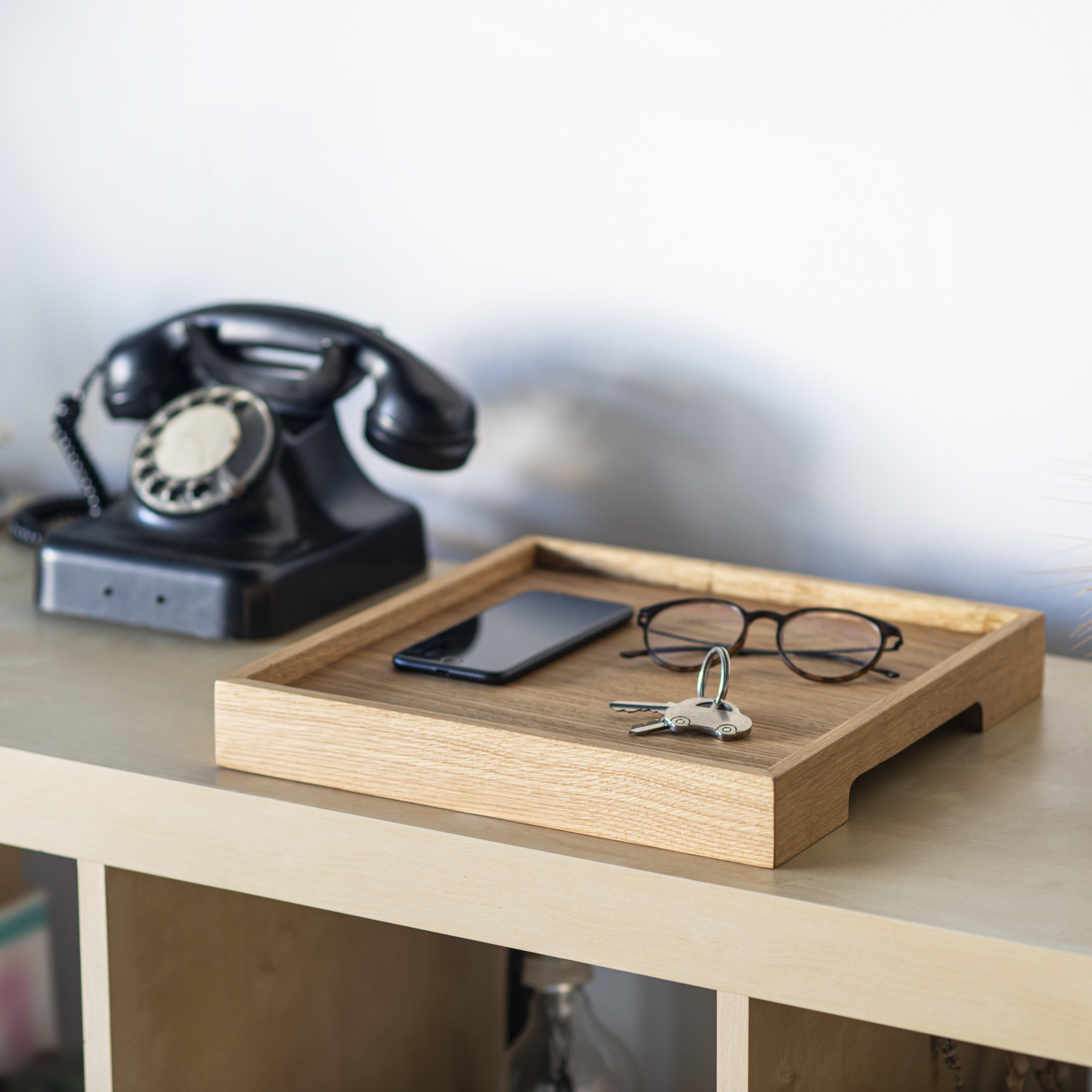 Edge Tray Oak Square Yellow In New Condition For Sale In Karabağlar/Izmir, TR