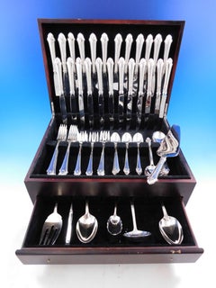Edgemont by Gorham Sterling Silver Flatware Set for 12 Service 79 Pcs Dinner