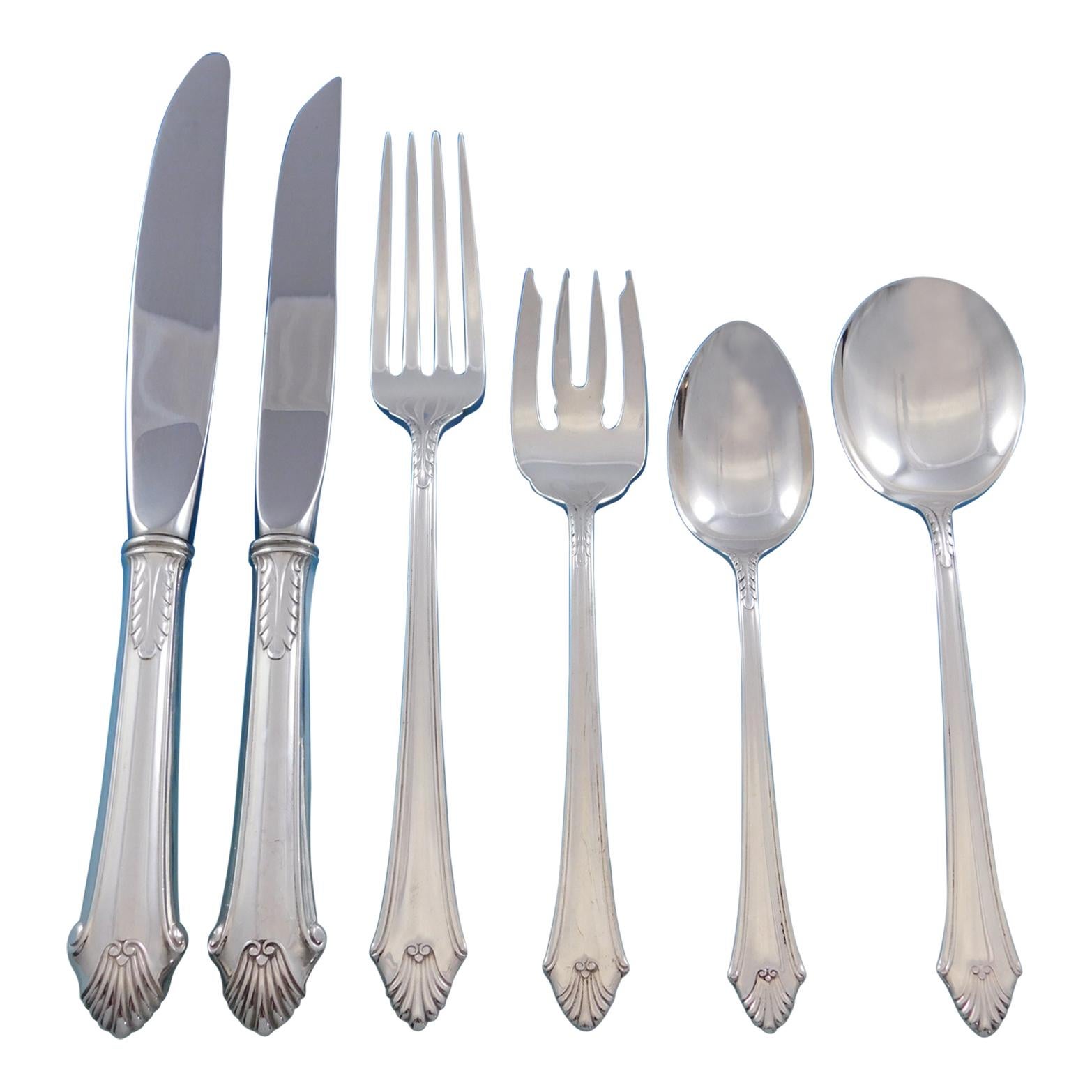 Lady Caroline by Gorham Silver plate Flatware Set for 12 Service 107