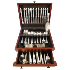 Edgemont by Gorham Sterling Silver Flatware Set for 12 Service 91 Pcs Dinner