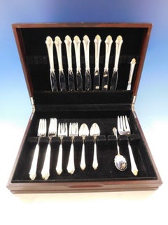 Edgemont Gold by Gorham Sterling Silver Flatware Set 8 Service 35 Pieces Dinner