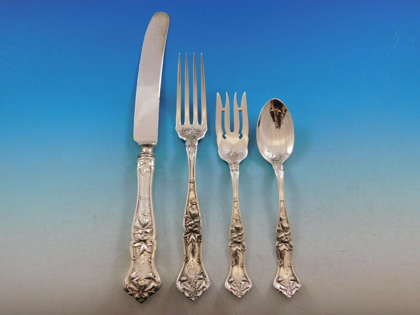 Edgewood by International Sterling Silver Flatware Set for 8 Service 89pc Dinner In Excellent Condition In Big Bend, WI