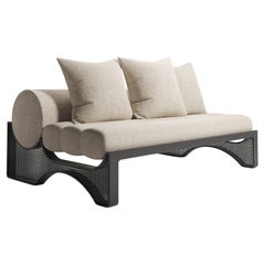 Edgy, Channeled and Steel "Entity" Chaise, Parisii Collection