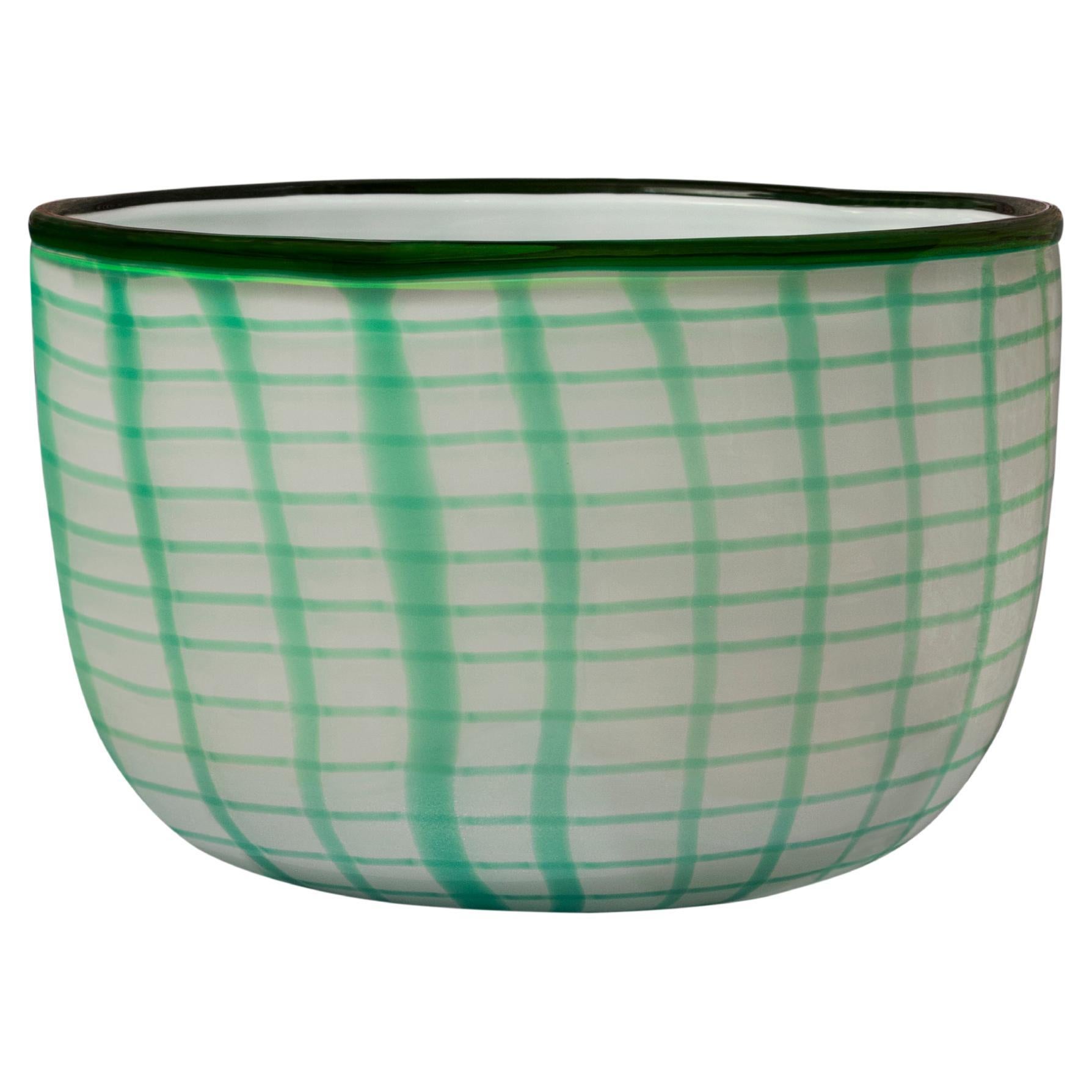 Edie Green Bowl by Purho For Sale