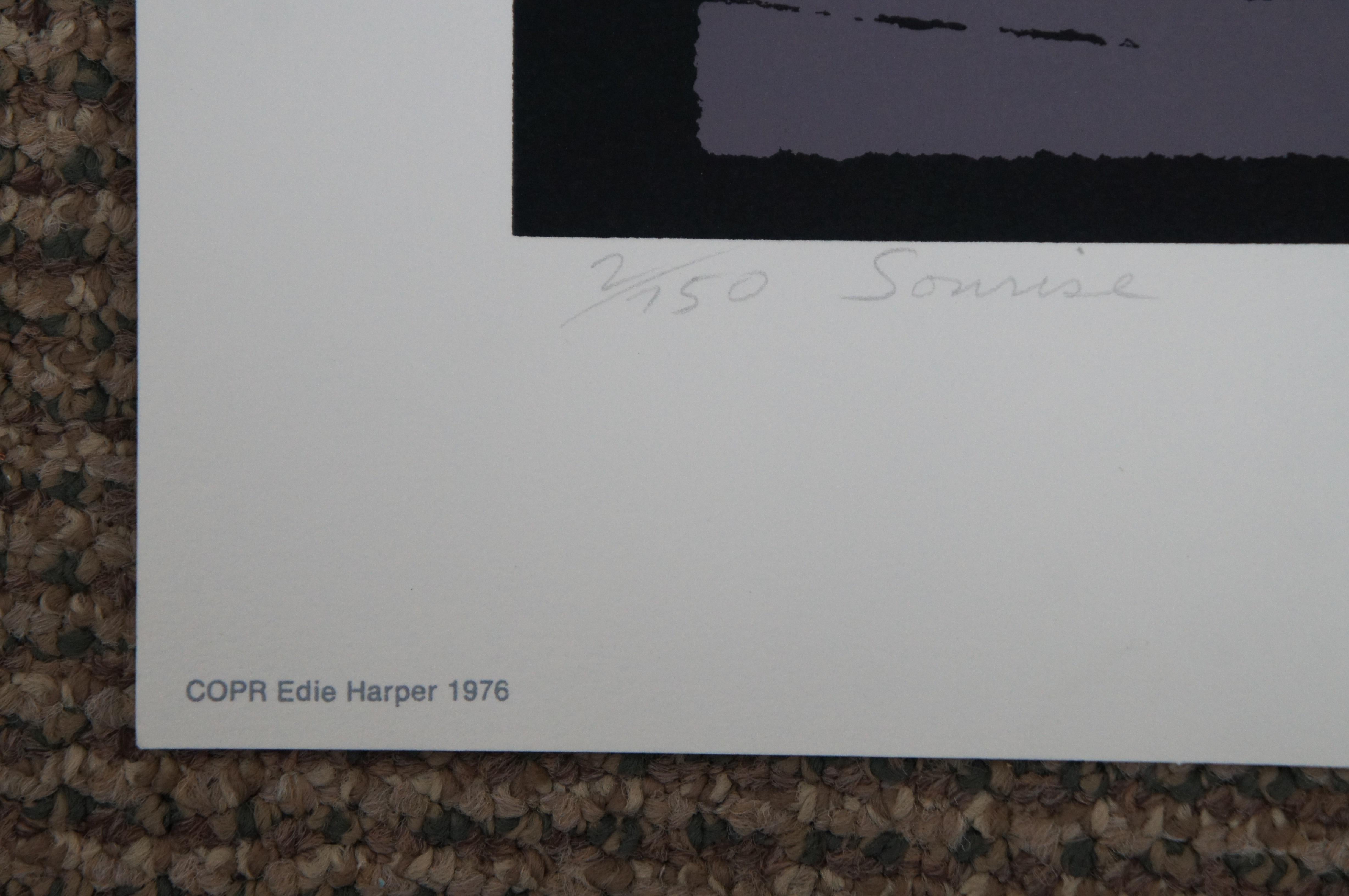 Edie Harper Sonrise Jesus & Sun Have Risen Biblical Signed Serigraph Print 18