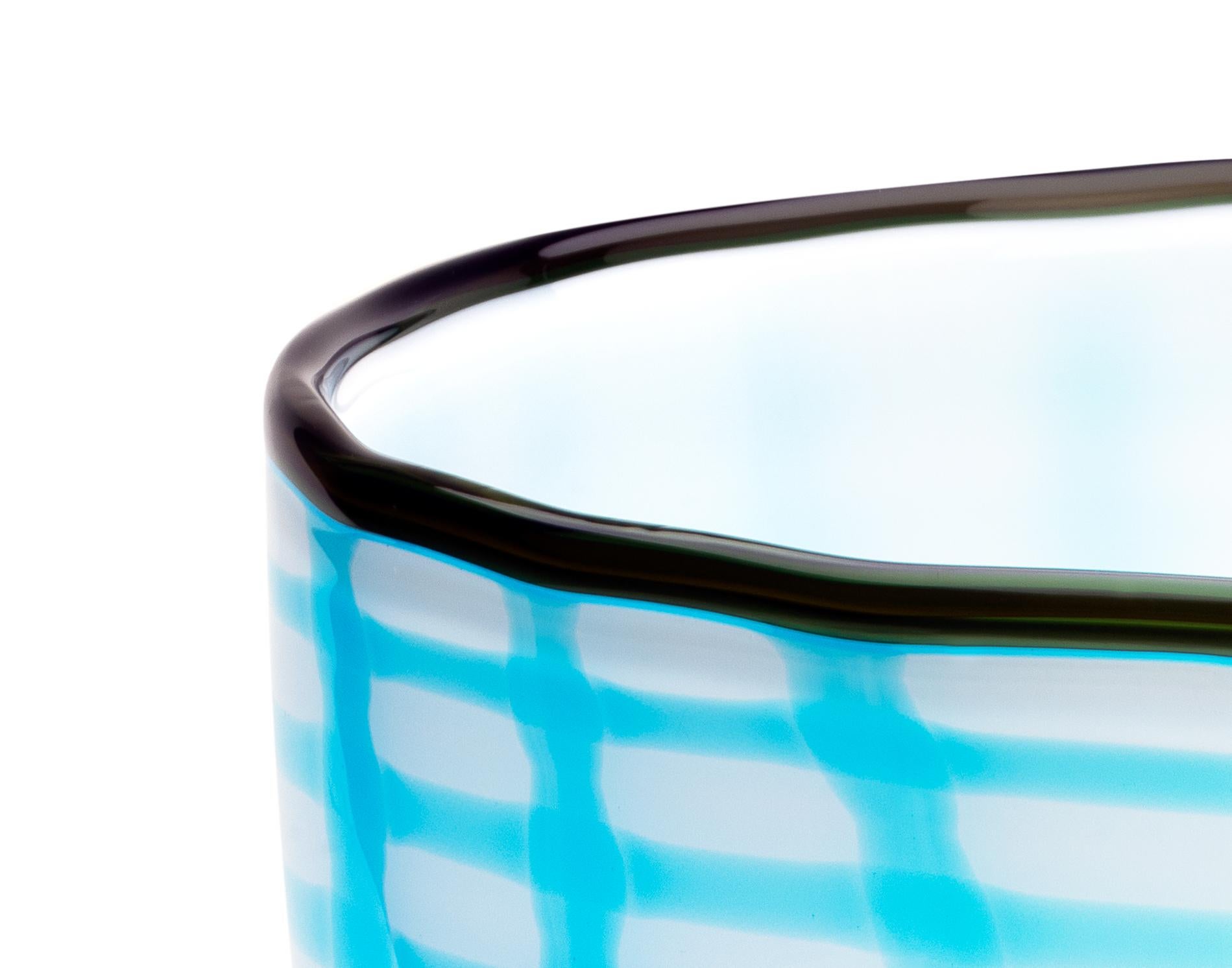 Edie Light Blue Bowl by Purho In New Condition For Sale In Geneve, CH
