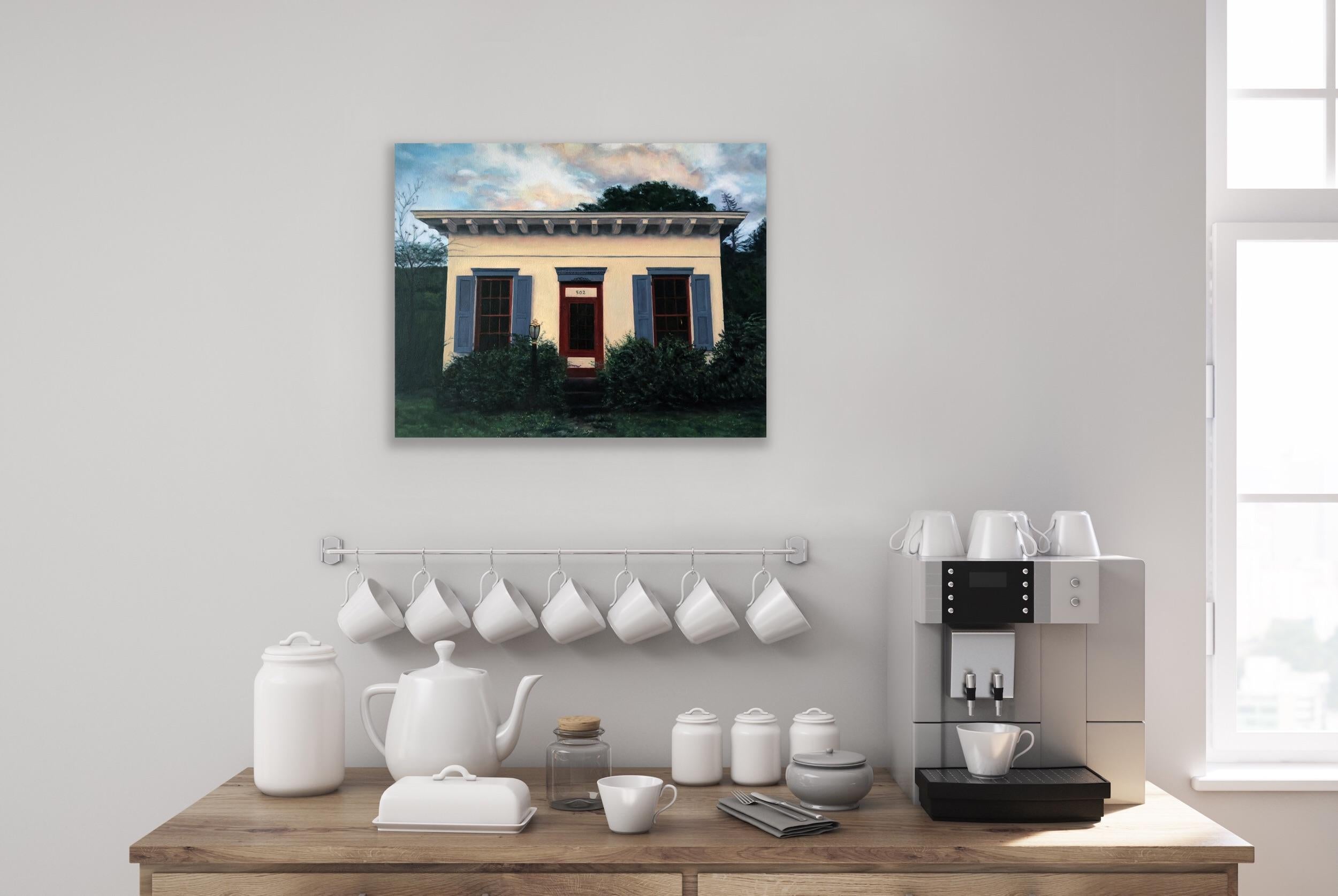 Coudersport, PA - Pintura de paisajes contemporáneos - Painting Contemporáneo de Edie Nadelhaft