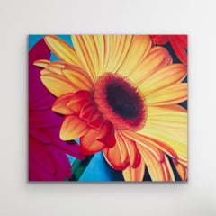 "Daylight" Bright Colorful Large Scale Floral Oil Painting