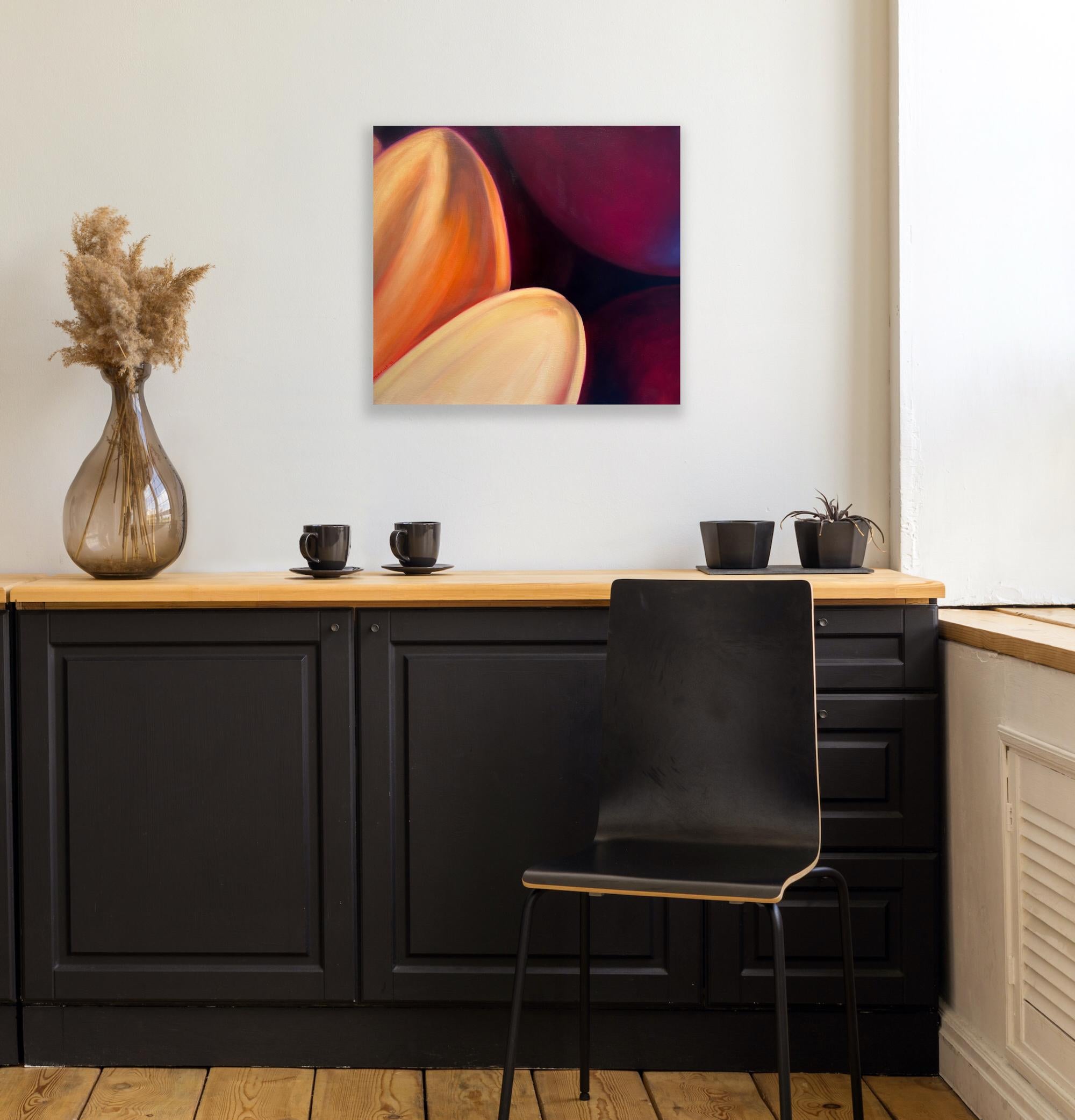 Edie Nadelhaft “Fine Detail III” Oil on canvas, 22 x 48 inches. Offered unframed.

Edie Nadelhaft's bold, large-scale, colorful monolithic oil paintings of bodega flowers were born from her early impressions of the gritty visual landscape that