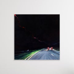 Night Tripper (Palisades No.2) - Road landscape painting