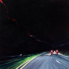 Night Tripper (Palisades No.2) - Road landscape painting