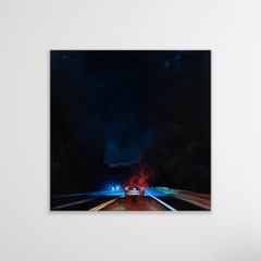 Night Tripper (Palisades No.3) - Road landscape painting