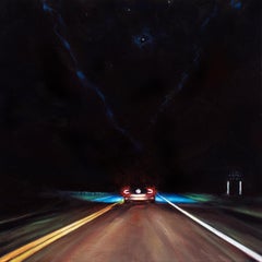 Night Tripper (Palisades No.7) - Road landscape painting
