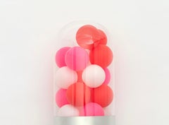 I Love You - Rote Pop-Art-Pillenskulptur aus Glas