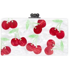 Vintage Edie Parker Cherries Box Clutch Bag