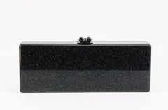 Edie Parker Flavia Glittered Acrylic Box Clutch