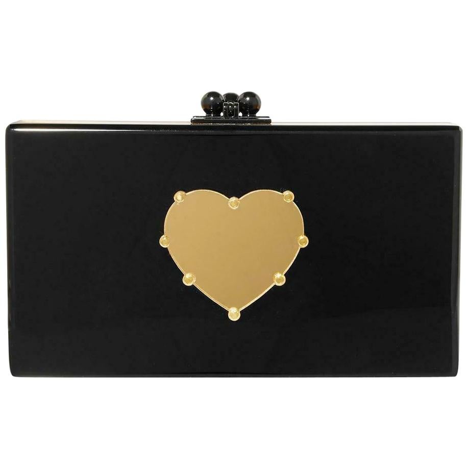 Edie Parker Jean Heart Acrylic Box Clutch For Sale at 1stDibs