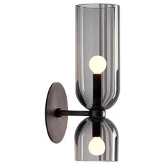 Vintage Edie Sconce, Blackened Brass