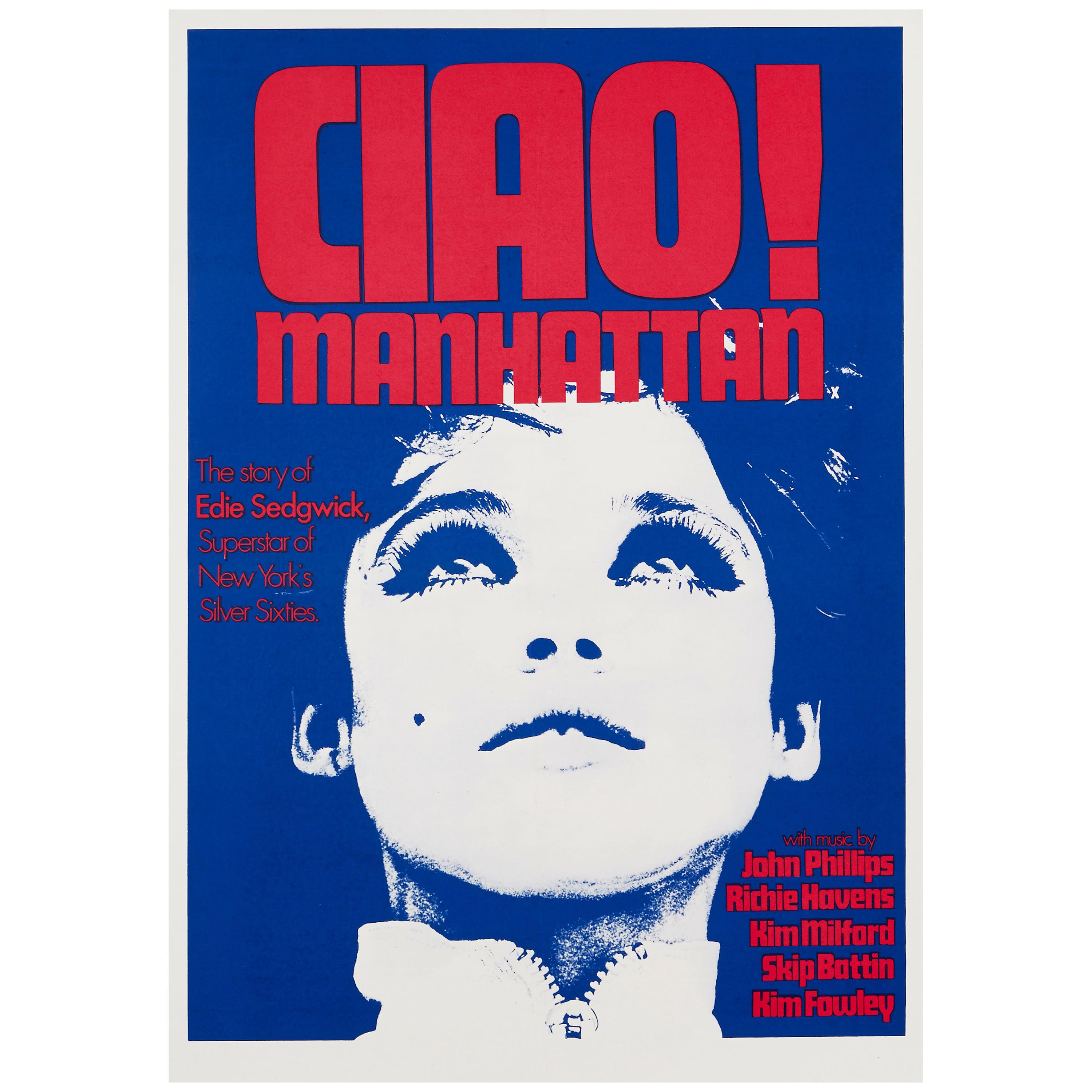 Edie Sedgwick 'Ciao! Manhattan' Original Vintage Movie Poster, British, 1973