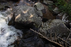 “Western states 2” Color Landscape Photograph, River Rocks